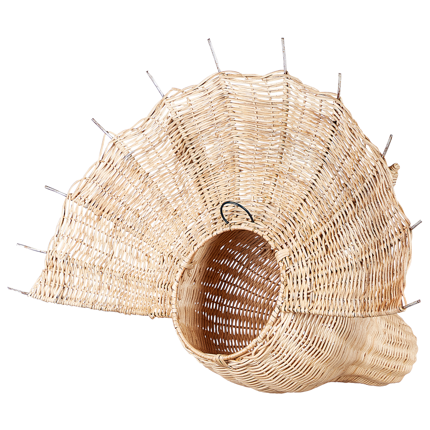 Wandobjekt Dinosaurier BIOKO Rattan 44 cm Naturfarben