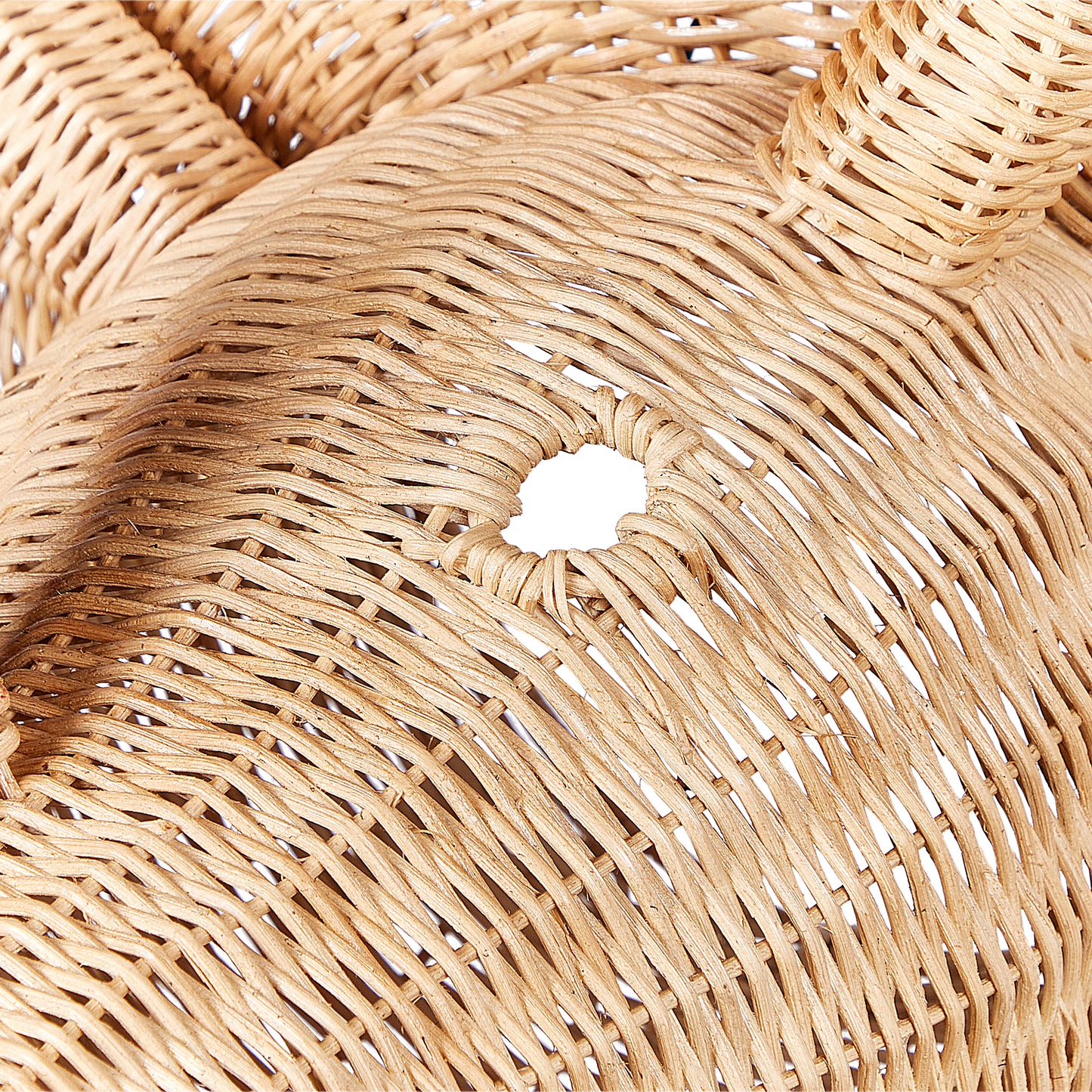 Wandobjekt Dinosaurier BIOKO Rattan 44 cm Naturfarben