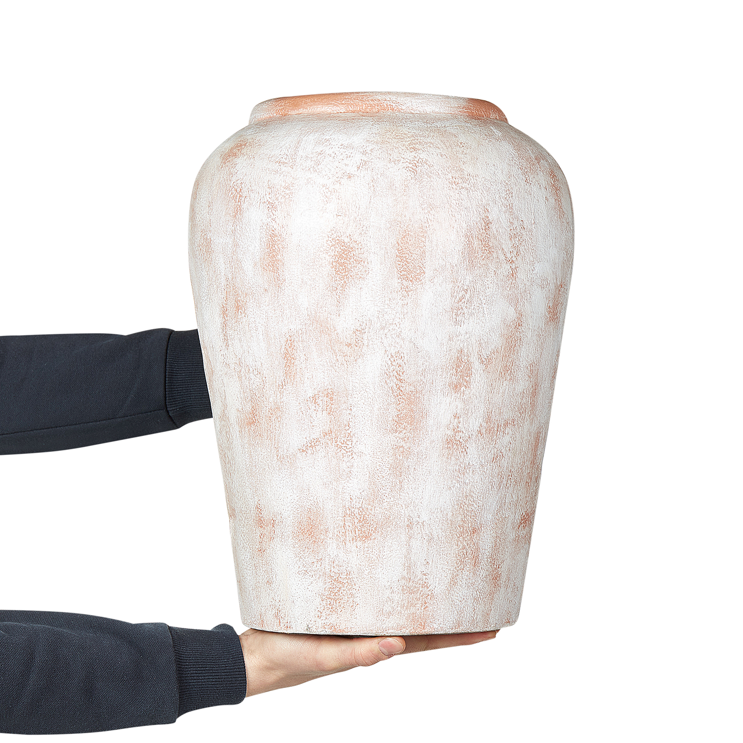 Dekovase MIRI Keramik 42 cm Weiss