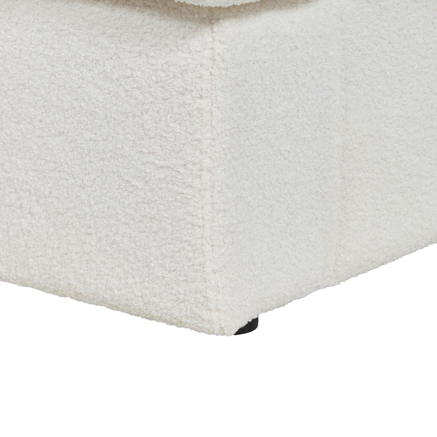 3-Sitzer Sofa Bouclé cremeweiss ALLA