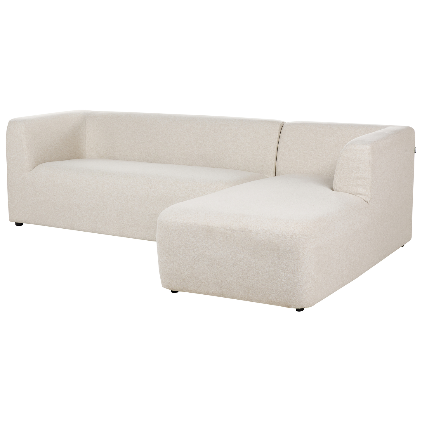 4-Sitzer Ecksofa hellbeige linksseitig LAXA
