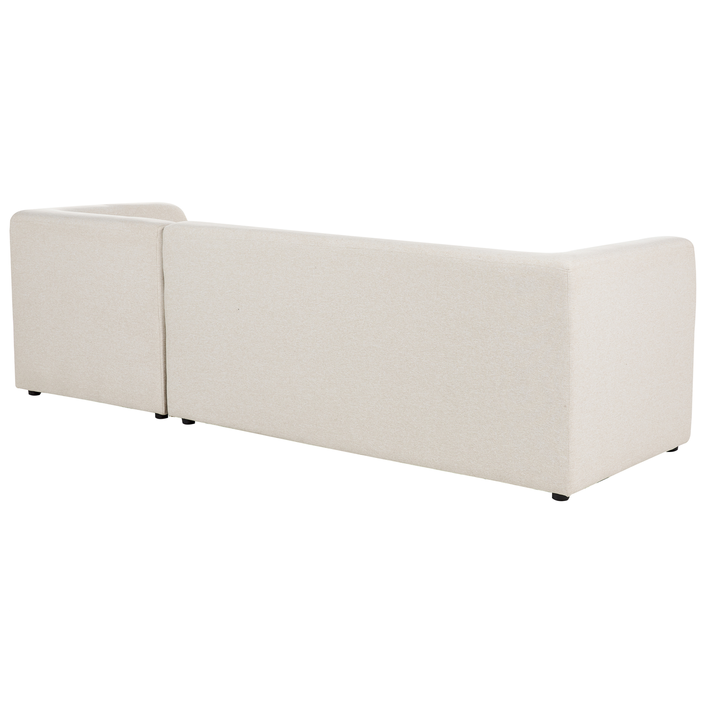 4-Sitzer Ecksofa hellbeige linksseitig LAXA