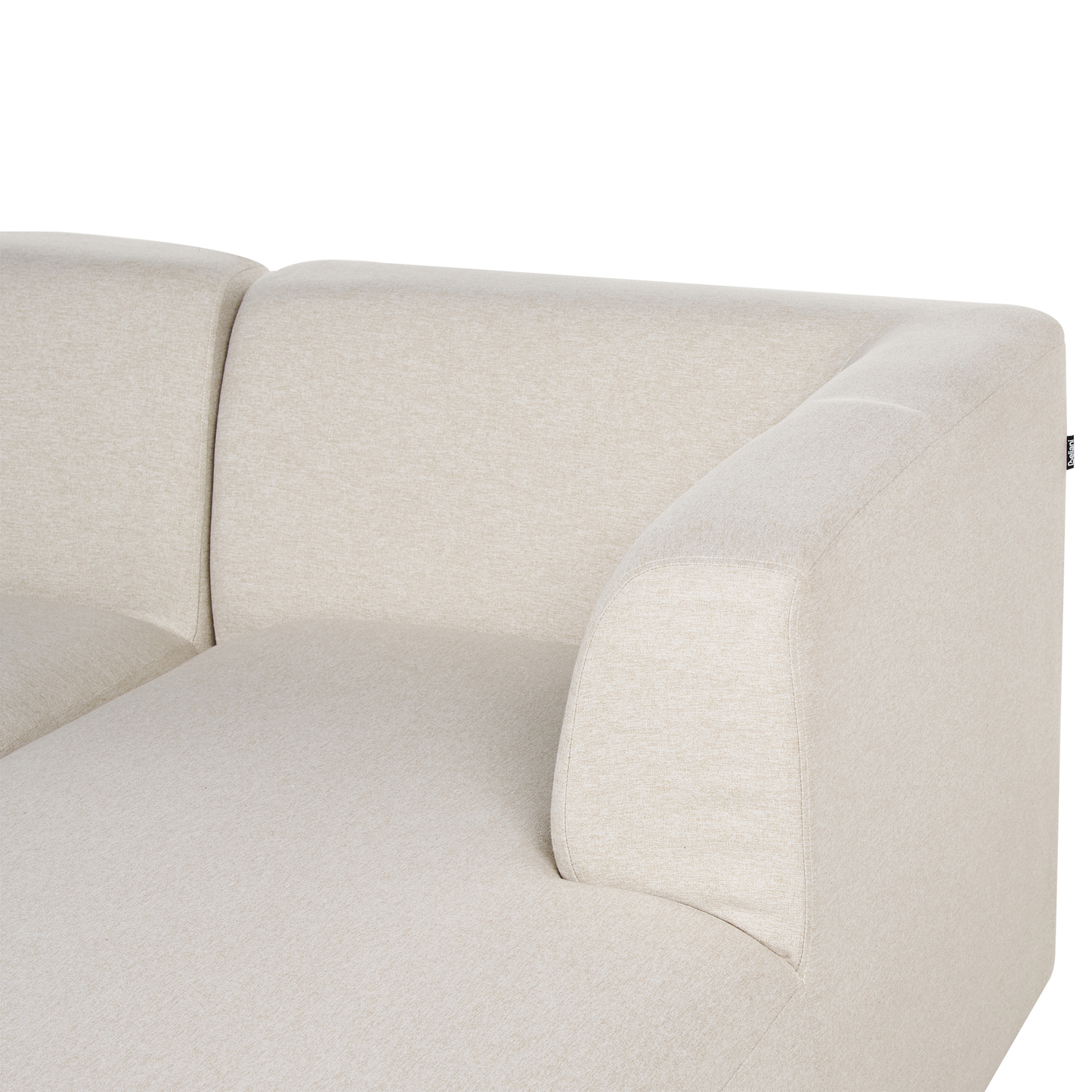 4-Sitzer Ecksofa hellbeige linksseitig LAXA