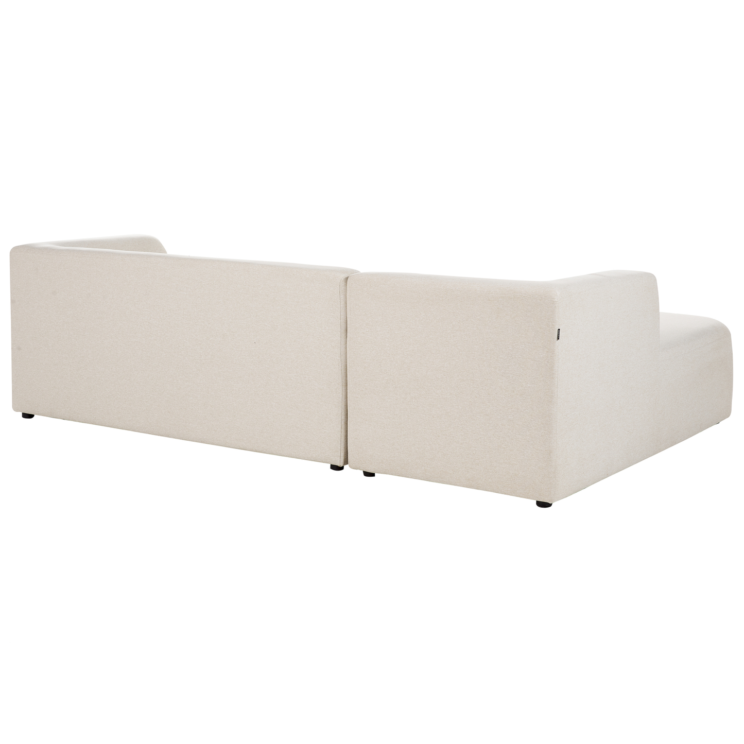 4-Sitzer Ecksofa hellbeige rechtsseitig LAXA