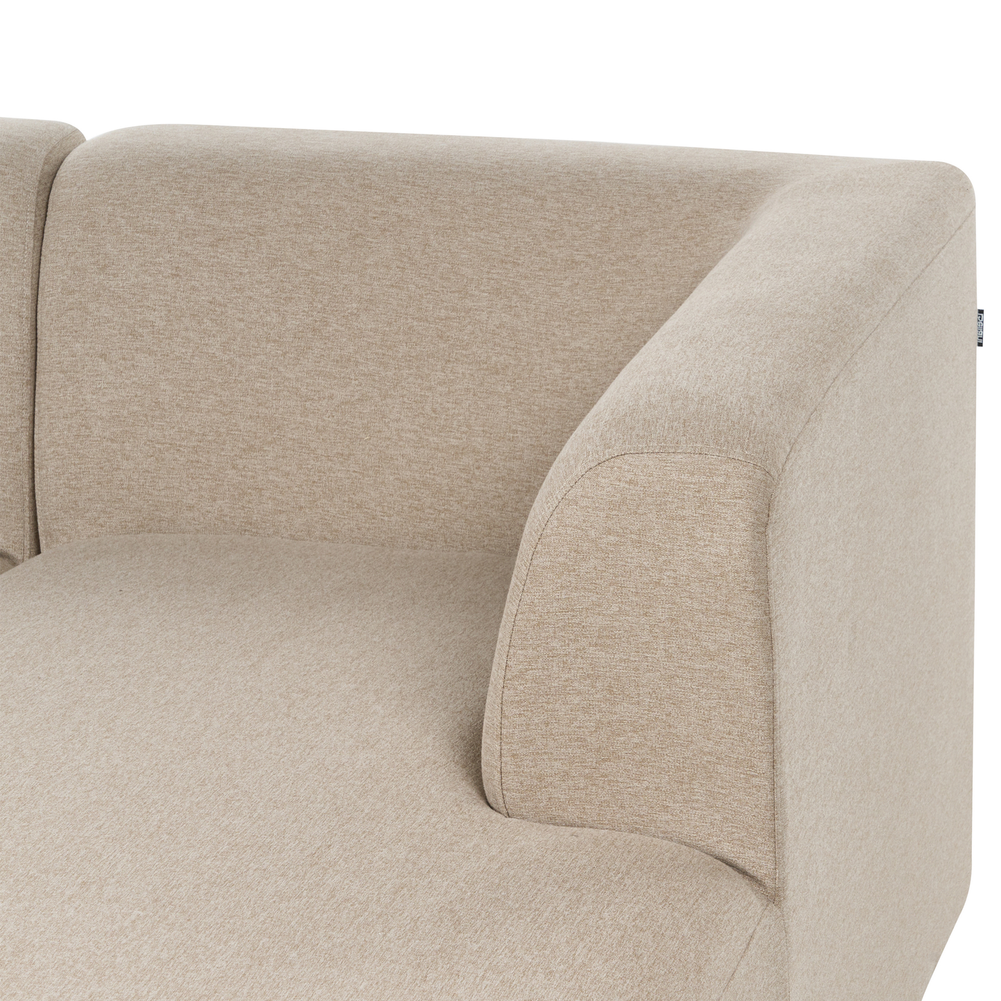 4-Sitzer Ecksofa beige linksseitig LAXA