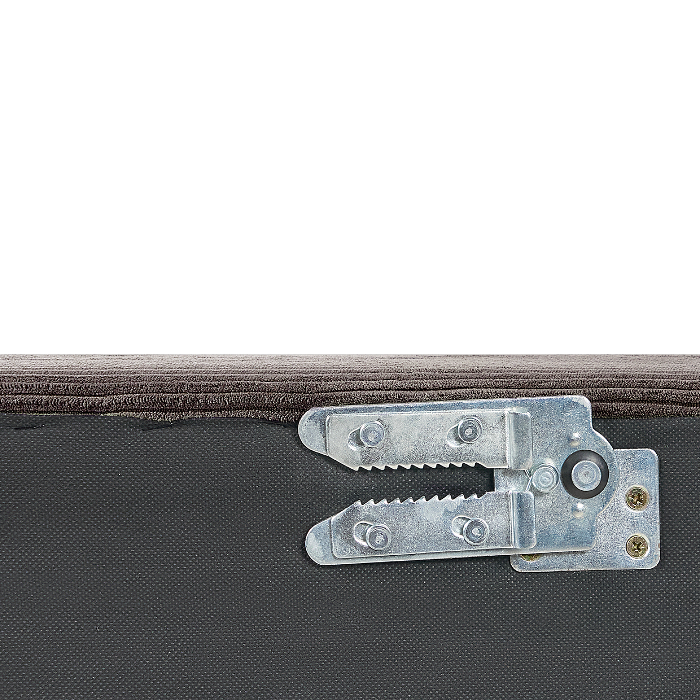 3-Sitzer Ecksofa Cord dunkelbraun rechtsseitig EGERIS