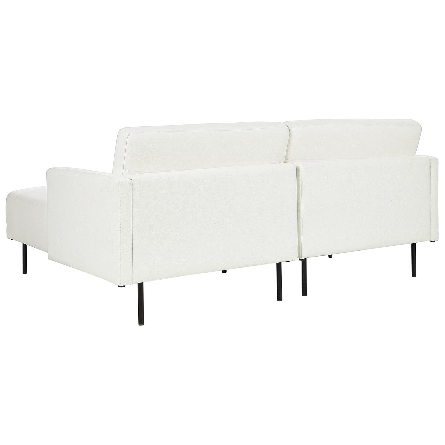 2-Sitzer Ecksofa cremeweiss linksseitig BREDA
