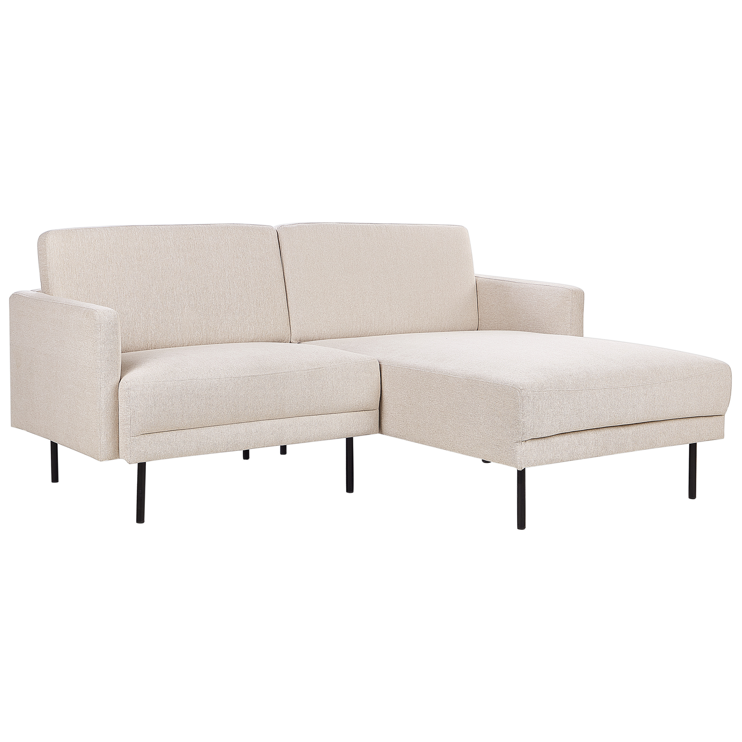 2-Sitzer Ecksofa hellbeige linksseitig BREDA