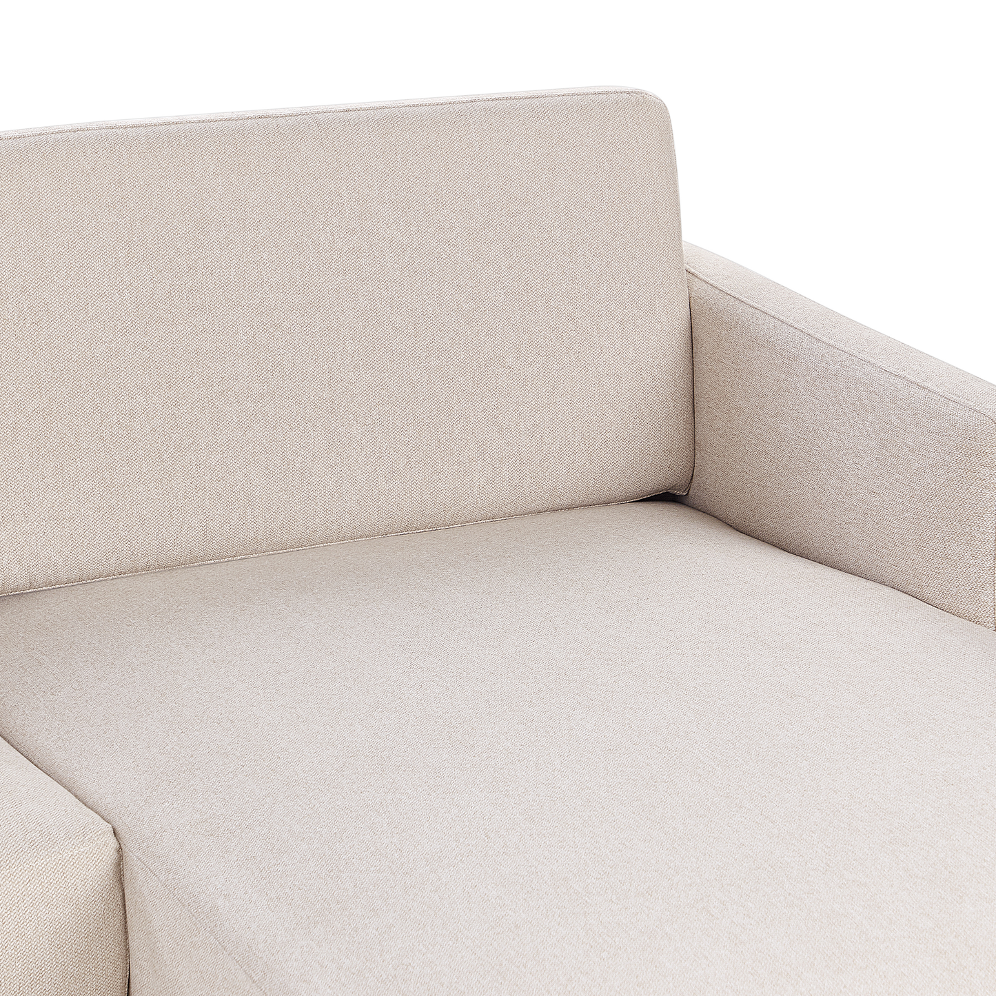 2-Sitzer Ecksofa hellbeige linksseitig BREDA