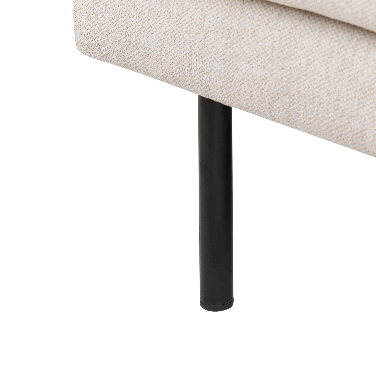 2-Sitzer Ecksofa hellbeige linksseitig BREDA