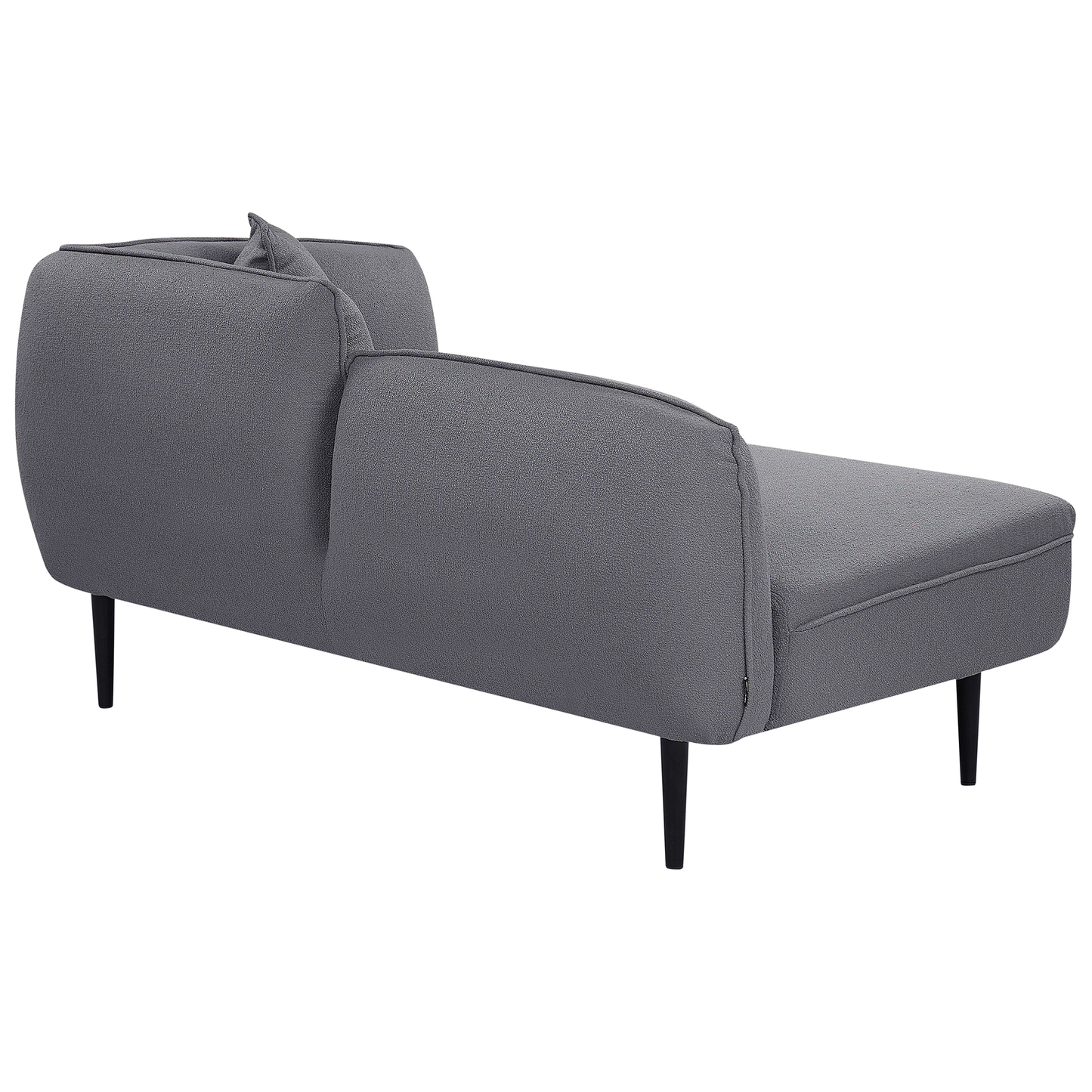 Chaiselongue Bouclé dunkelgrau rechtsseitig CHEVANNES