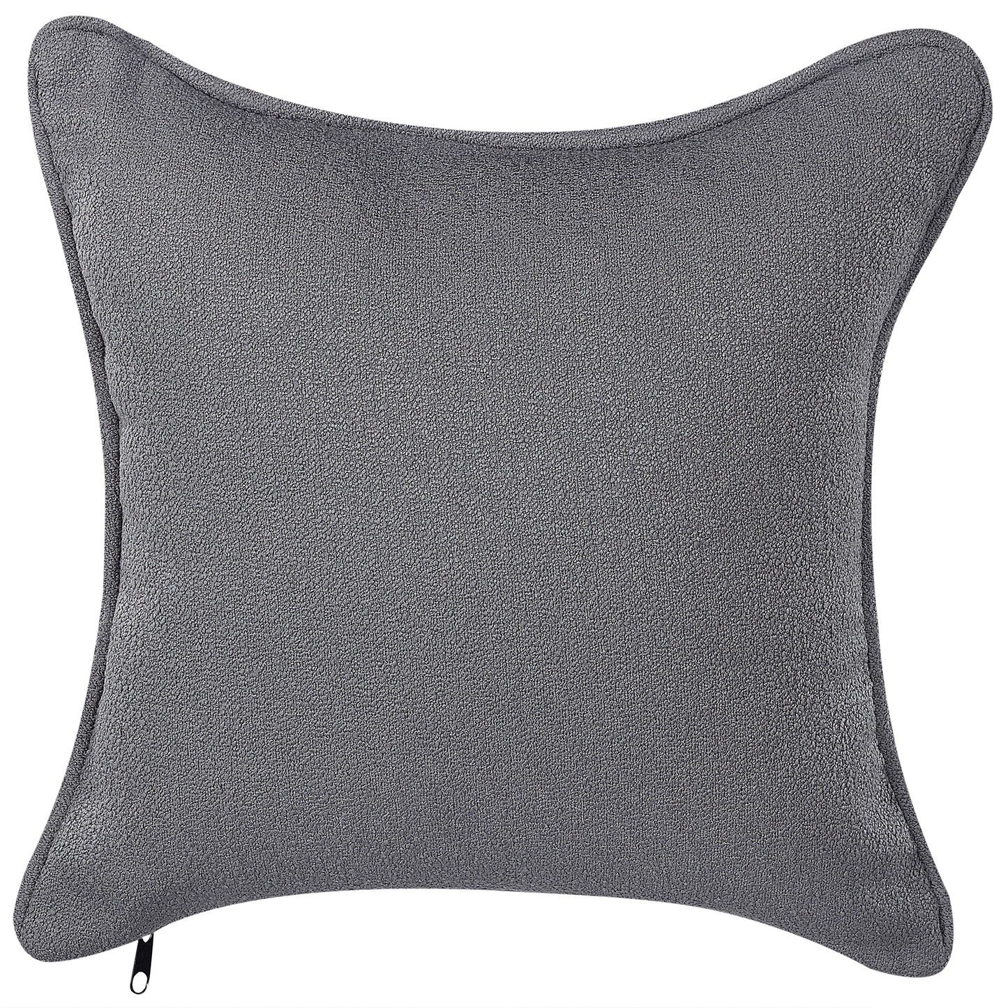 Chaiselongue Bouclé dunkelgrau rechtsseitig CHEVANNES