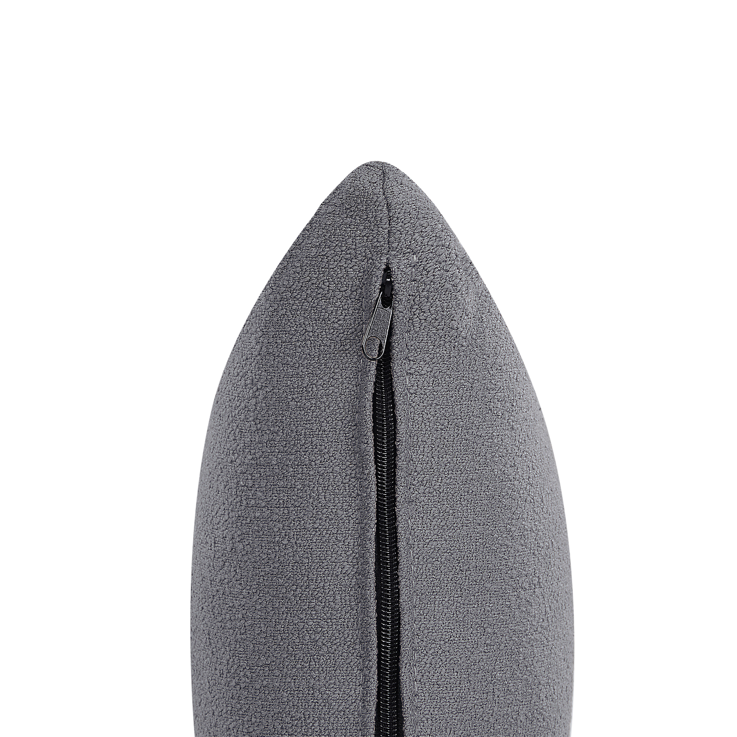 Chaiselongue Bouclé dunkelgrau rechtsseitig CHEVANNES