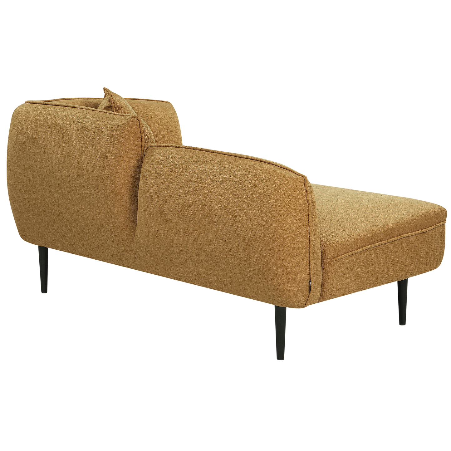 Chaiselongue Bouclé senfgelb rechtsseitig CHEVANNES