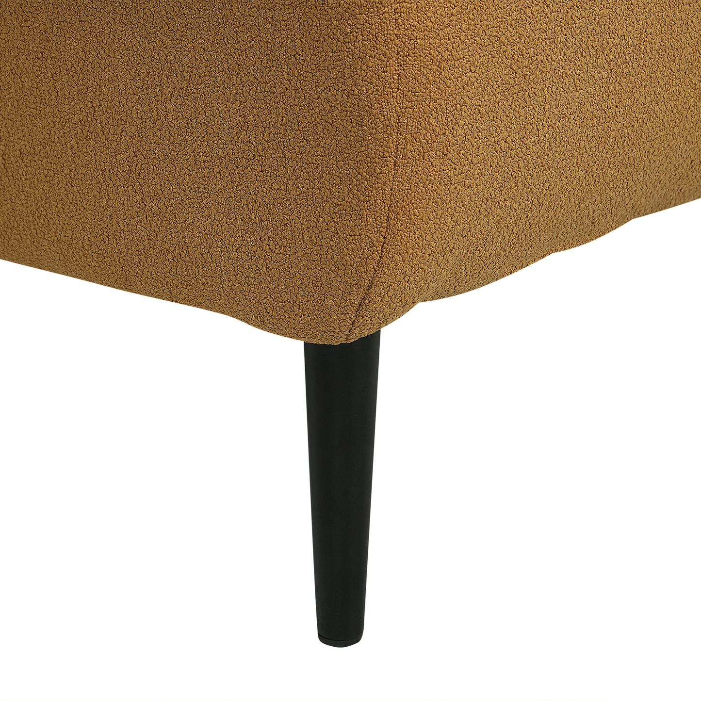 Chaiselongue Bouclé senfgelb rechtsseitig CHEVANNES