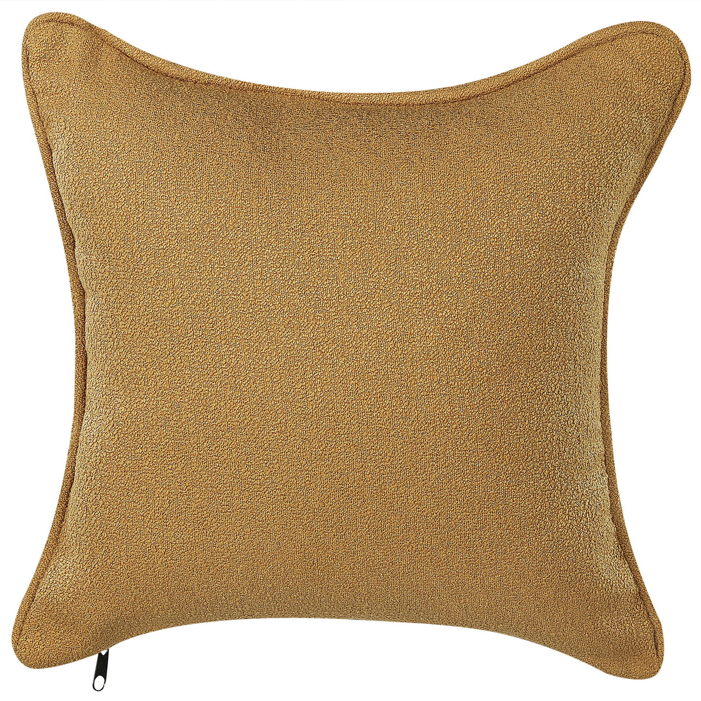 Chaiselongue Bouclé senfgelb rechtsseitig CHEVANNES