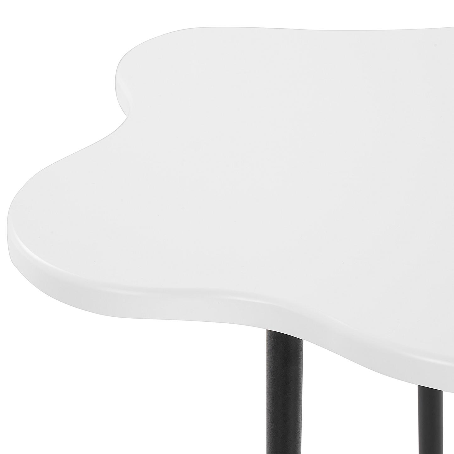 Beistelltisch schwarz / weiss Wolkenform CLOUD