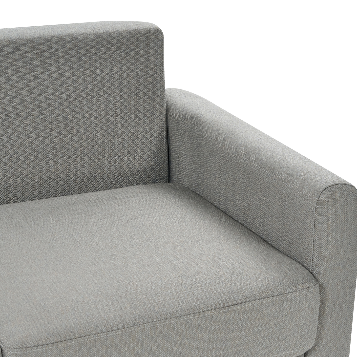 3-Sitzer Ecksofa grau rechtsseitig mit Schlaffunktion Stauraum SIRO