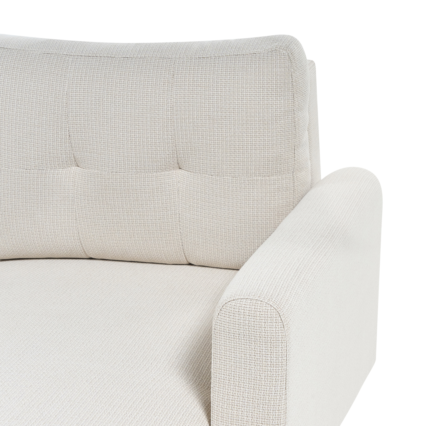 3-Sitzer Ecksofa hellbeige rechtsseitig mit Schlaffunktion Stauraum SIRO