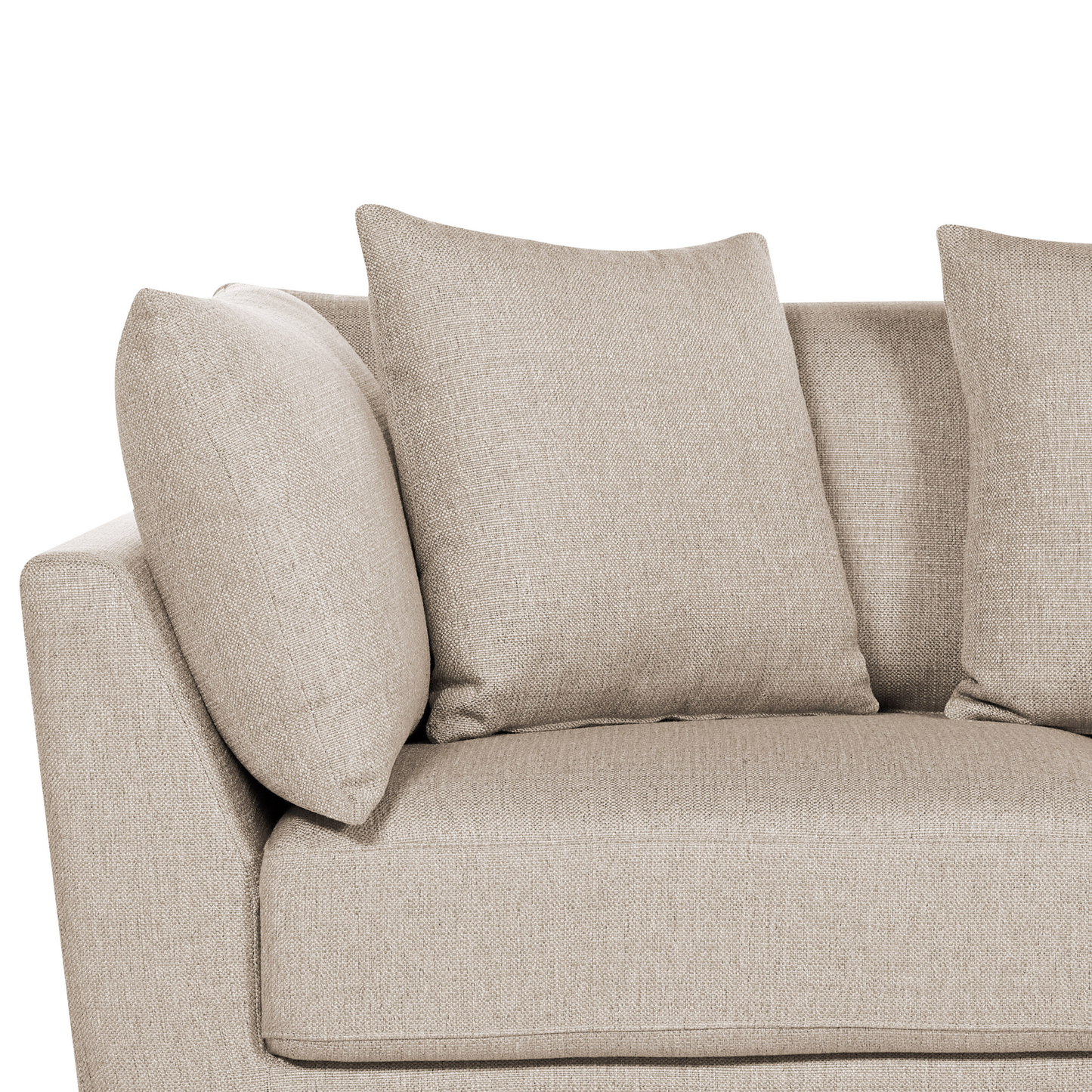 3-Sitzer Sofa beige mit Ottomane SIGTUNA