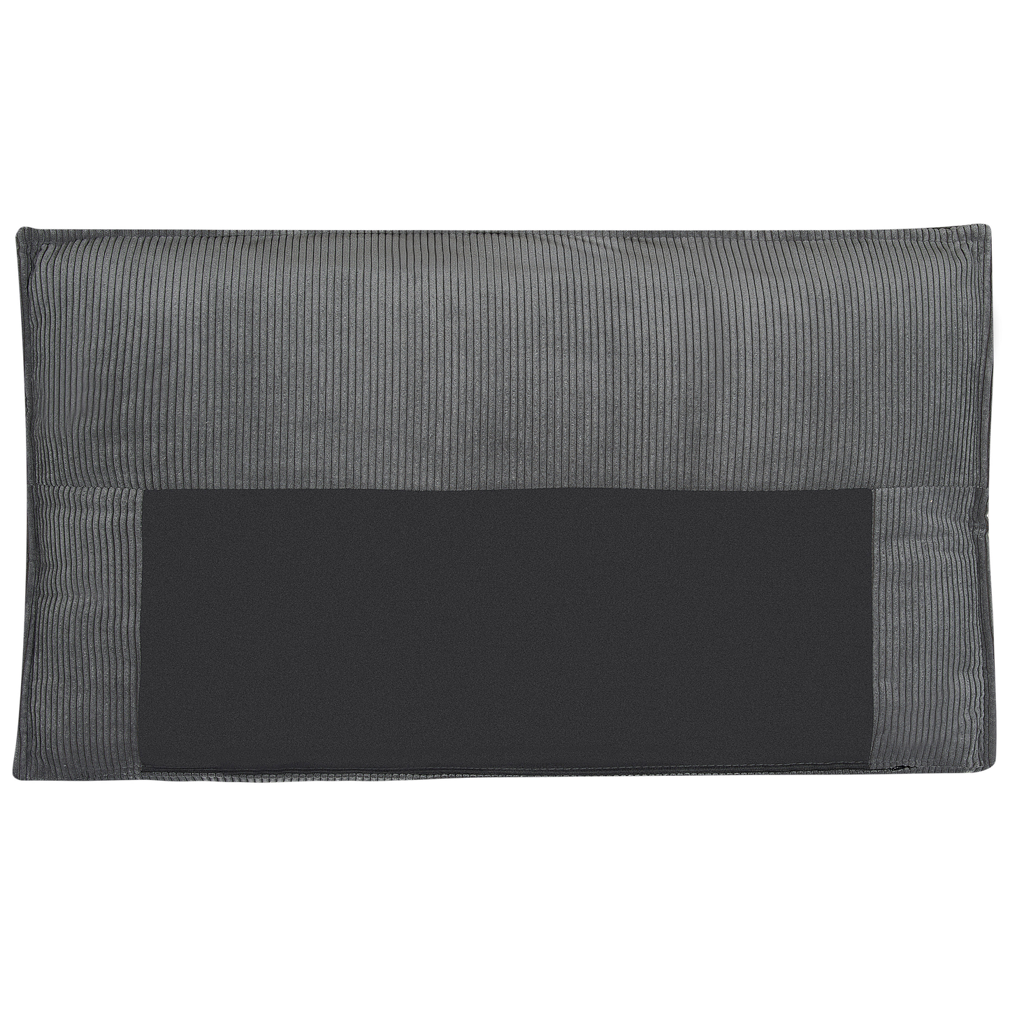 2-Sitzer Ecksofa Cord graphitgrau rechtsseitig mit Schlaffunktion ABACKA