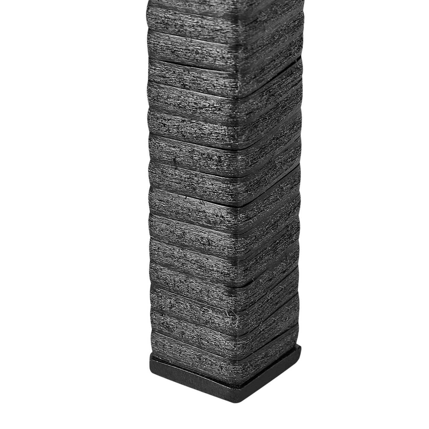 Blumentopf mit Beinen CARAGANA PE Rattan 77 cm Schwarz