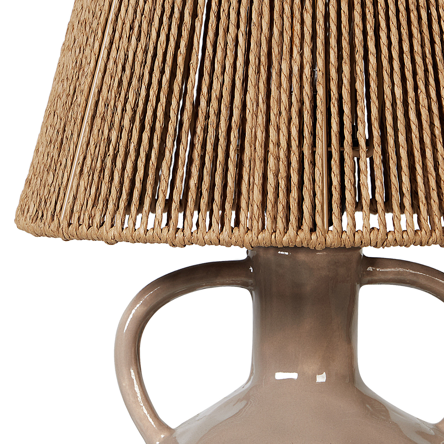 Tischleuchte LARISSOS Keramik Taupe