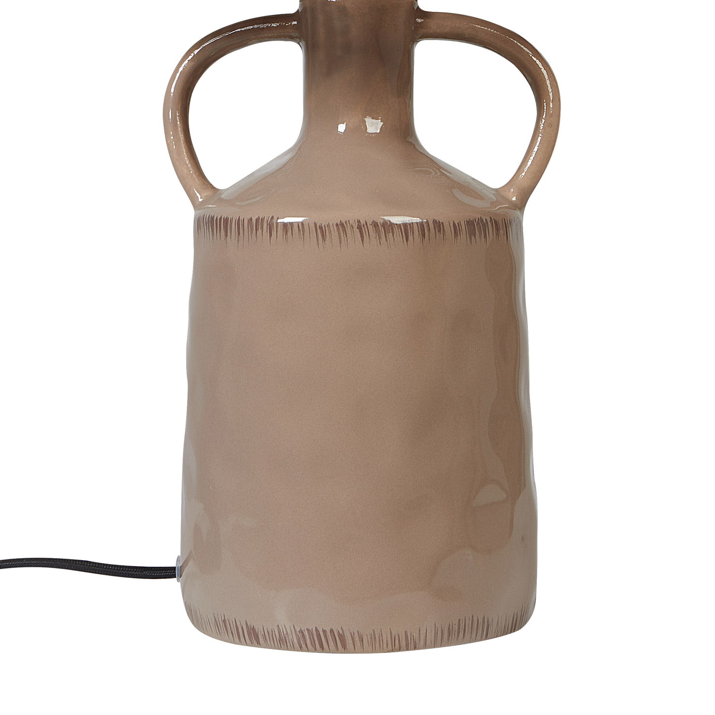 Tischleuchte LARISSOS Keramik Taupe