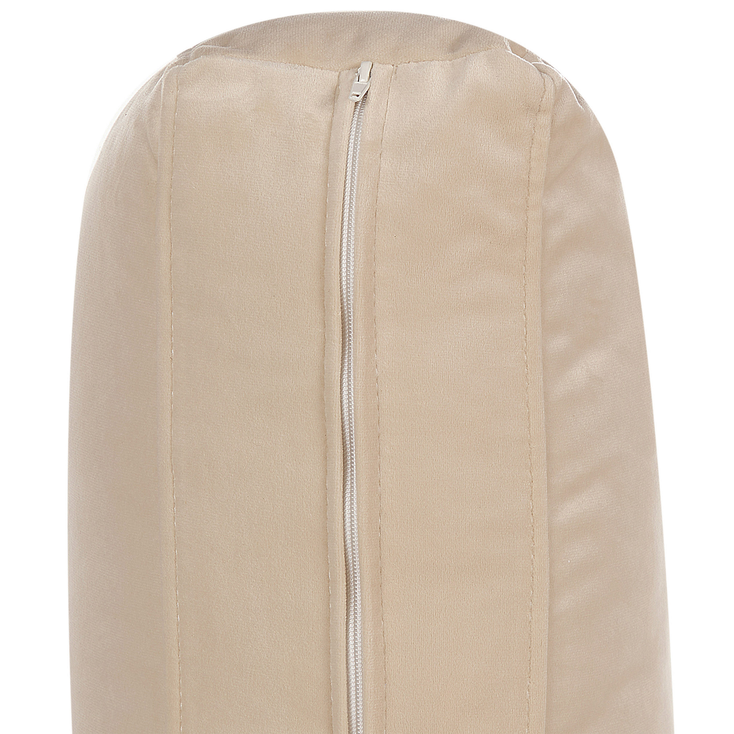 4-Sitzer Ecksofa Samtstoff beige rechtsseitig VINTERBRO