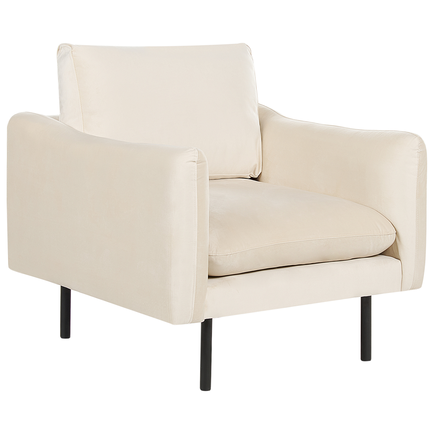 Sofa Set Samtstoff hellbeige 4-Sitzer VINTERBRO