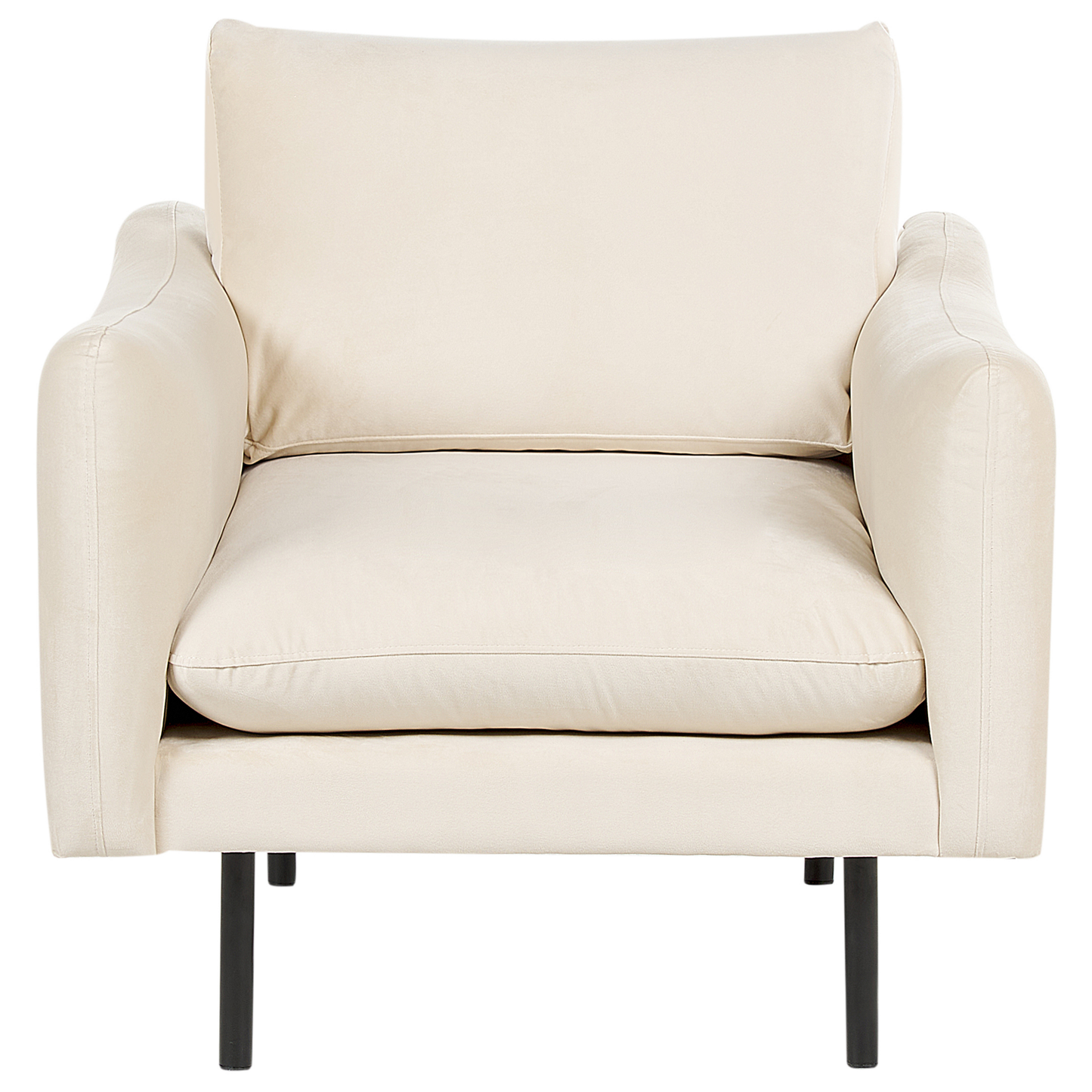 Sofa Set Samtstoff hellbeige 4-Sitzer VINTERBRO