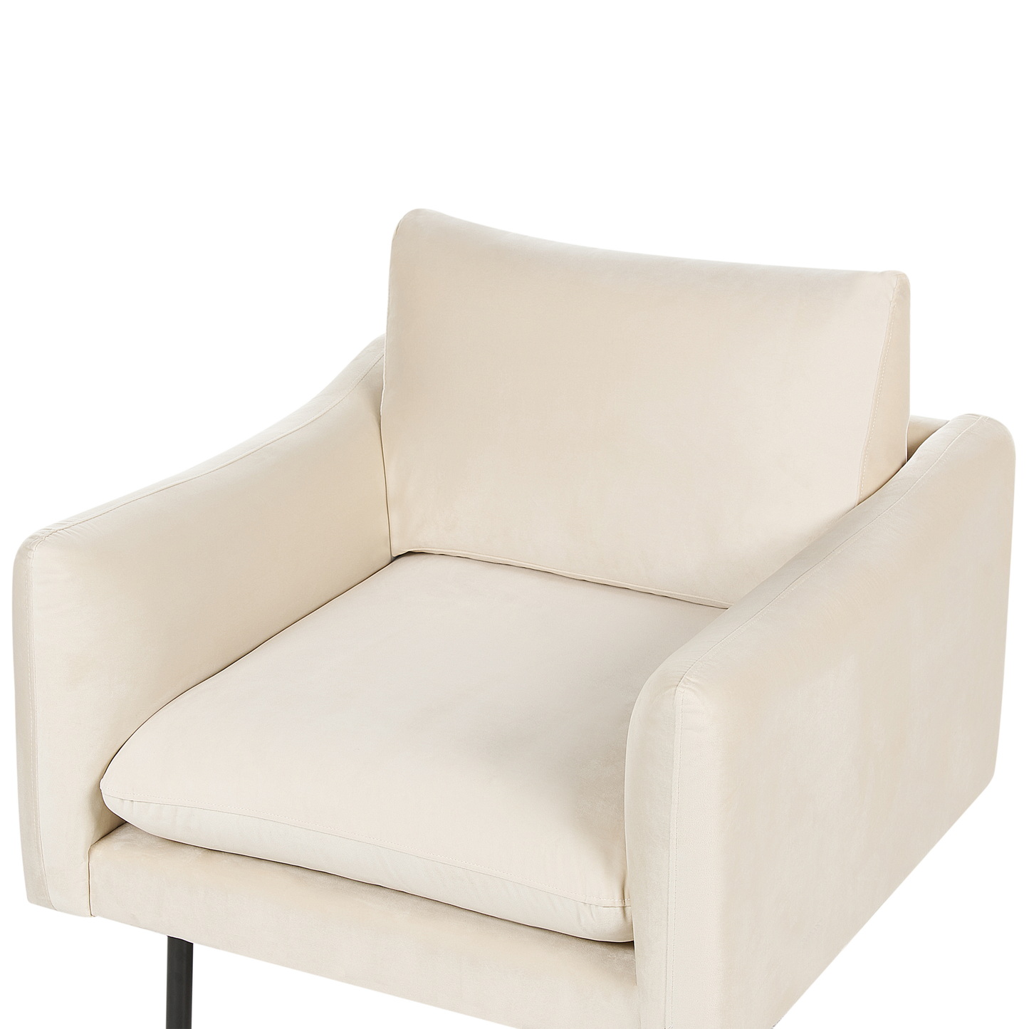 Sofa Set Samtstoff hellbeige 4-Sitzer VINTERBRO