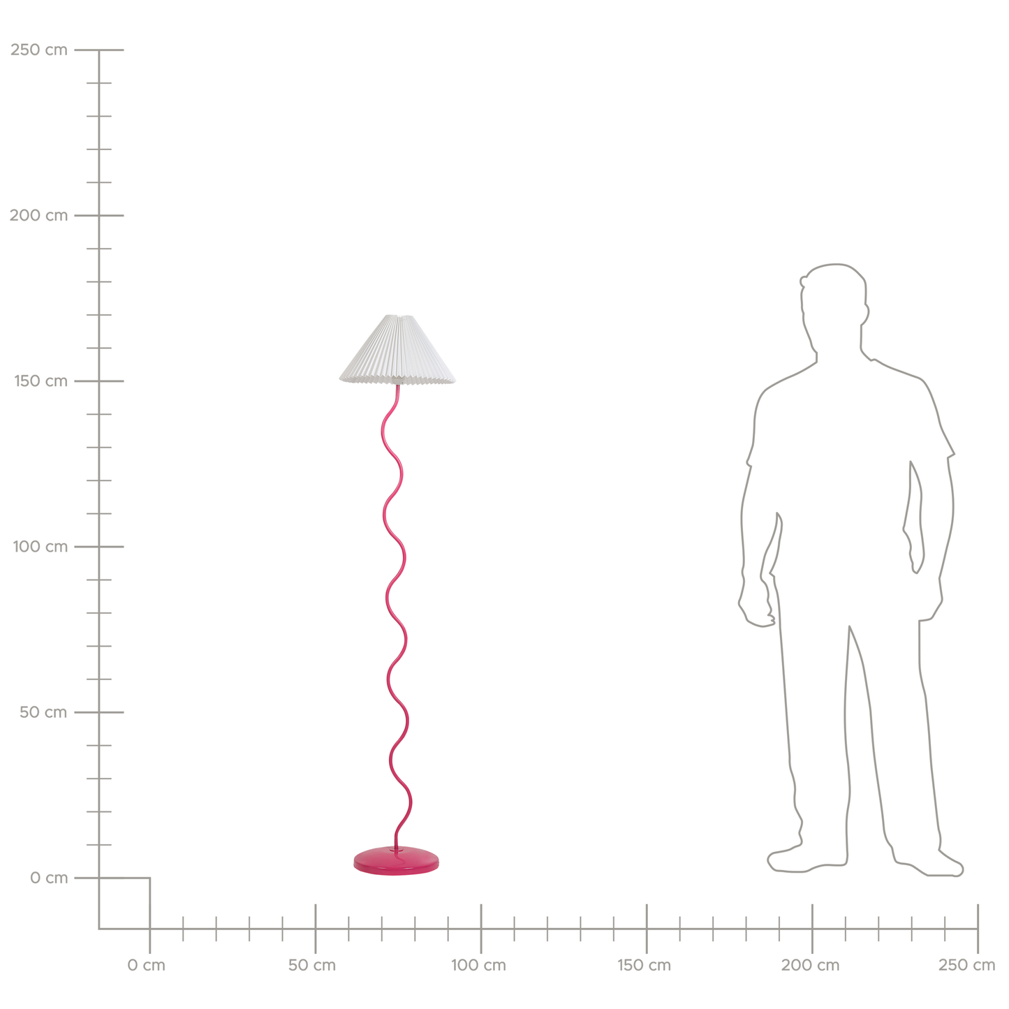 Stehlampe JIKAWO Metall Rosa
