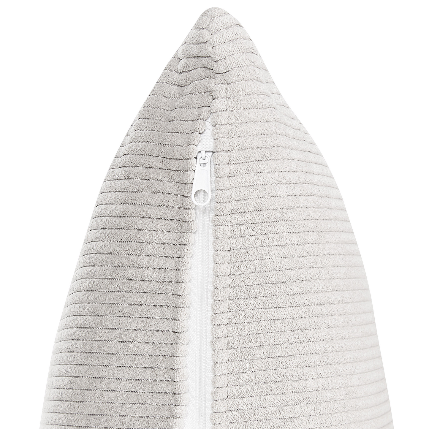 3-Sitzer Ecksofa Cord hellbeige rechtsseitig mit Schlaffunktion Stauraum LUSPA