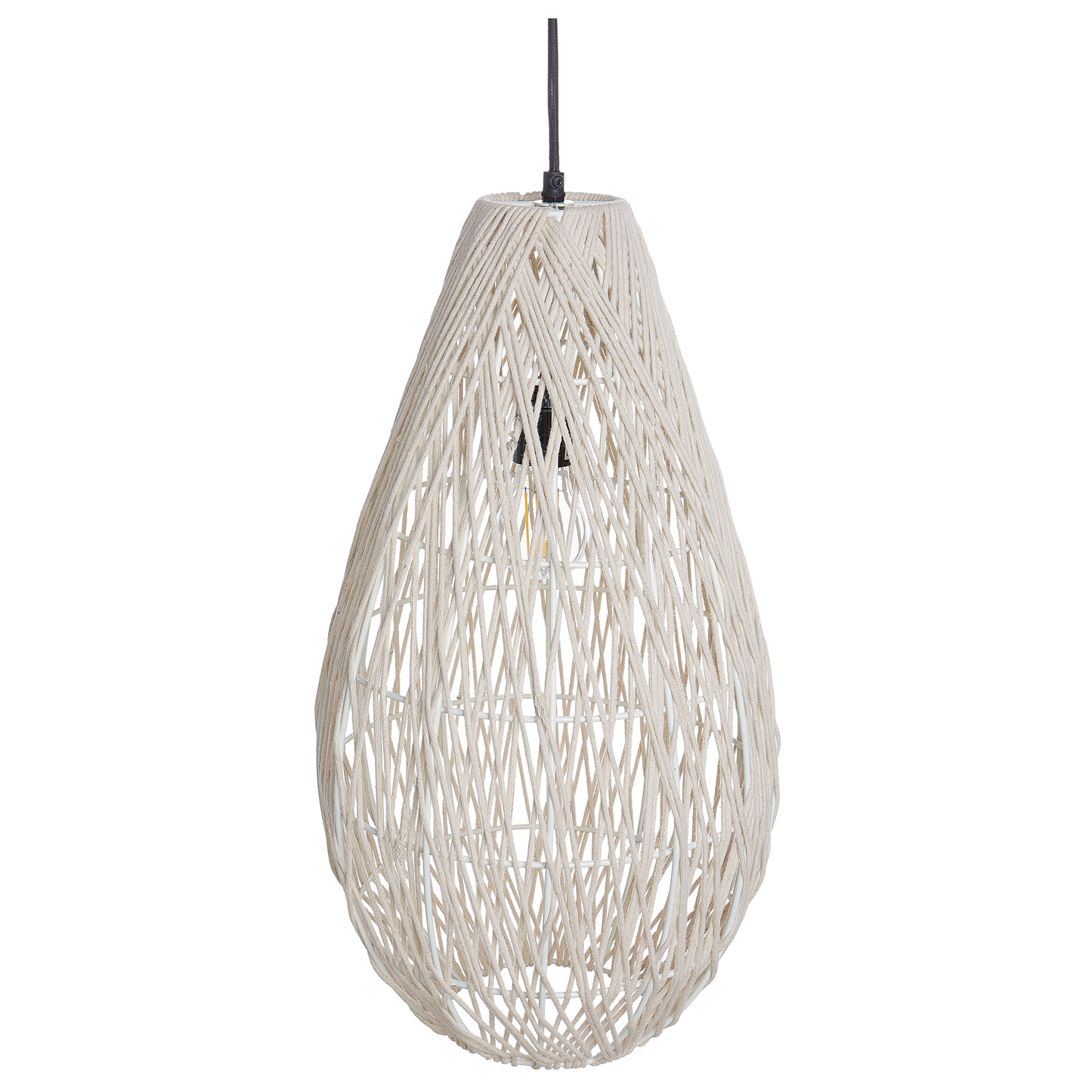 Hängelampe ANNOTTO Baumwolle Beige