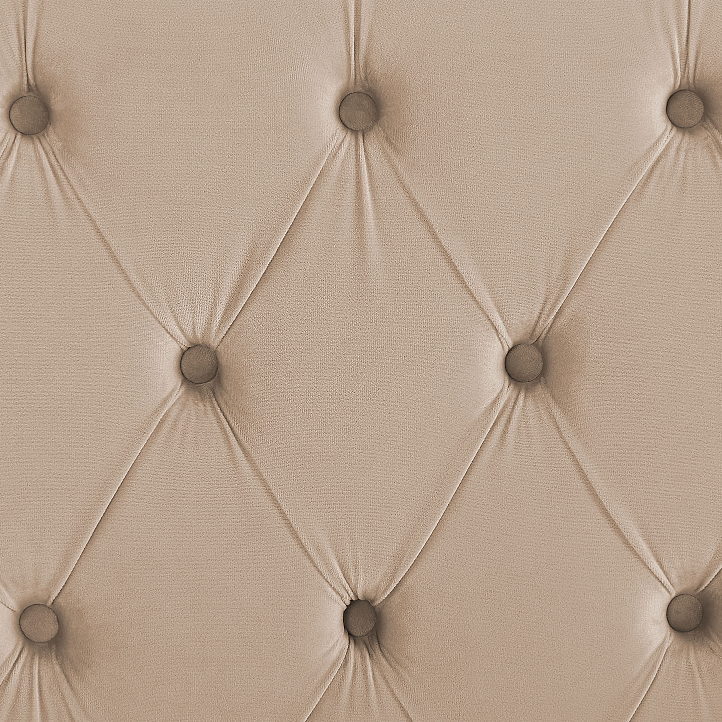 Bett mit Lattenrost Samtstoff LUBBON 140 x 200 cm Beige