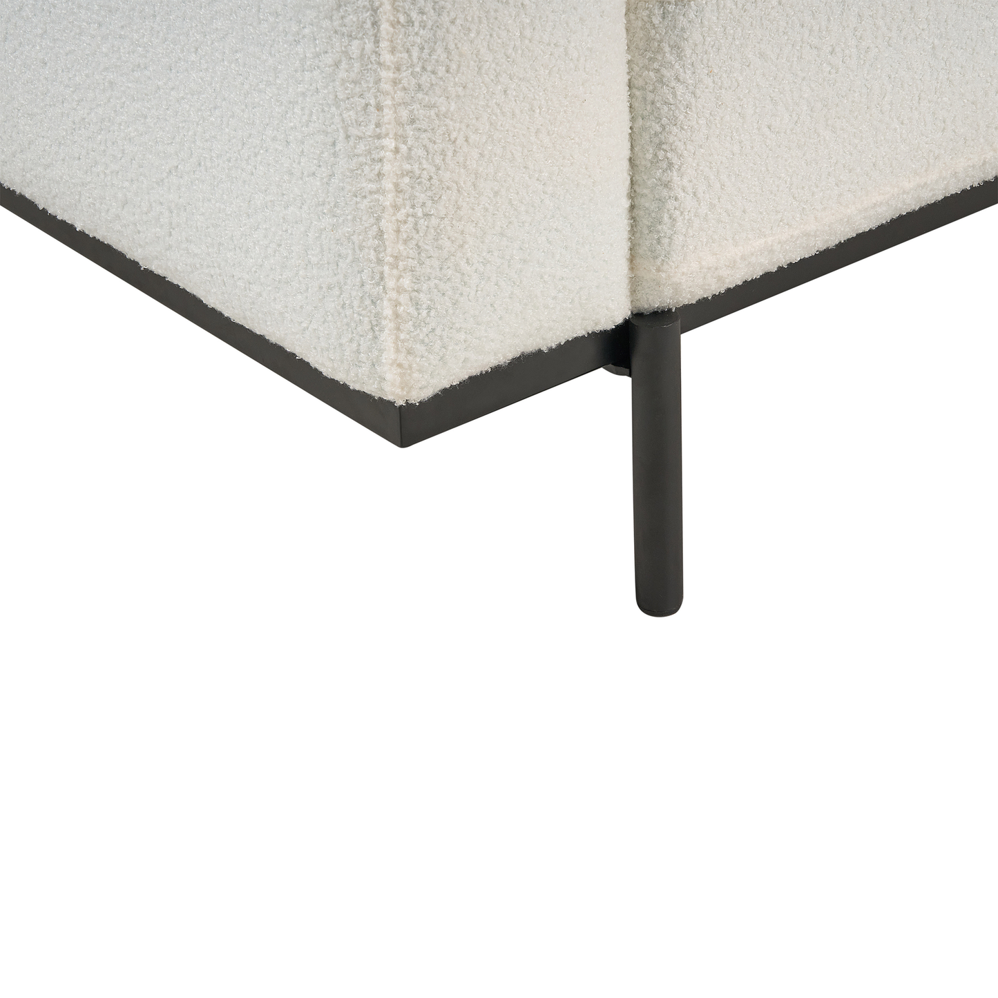 3-Sitzer Sofa Bouclé cremeweiss SOVIK