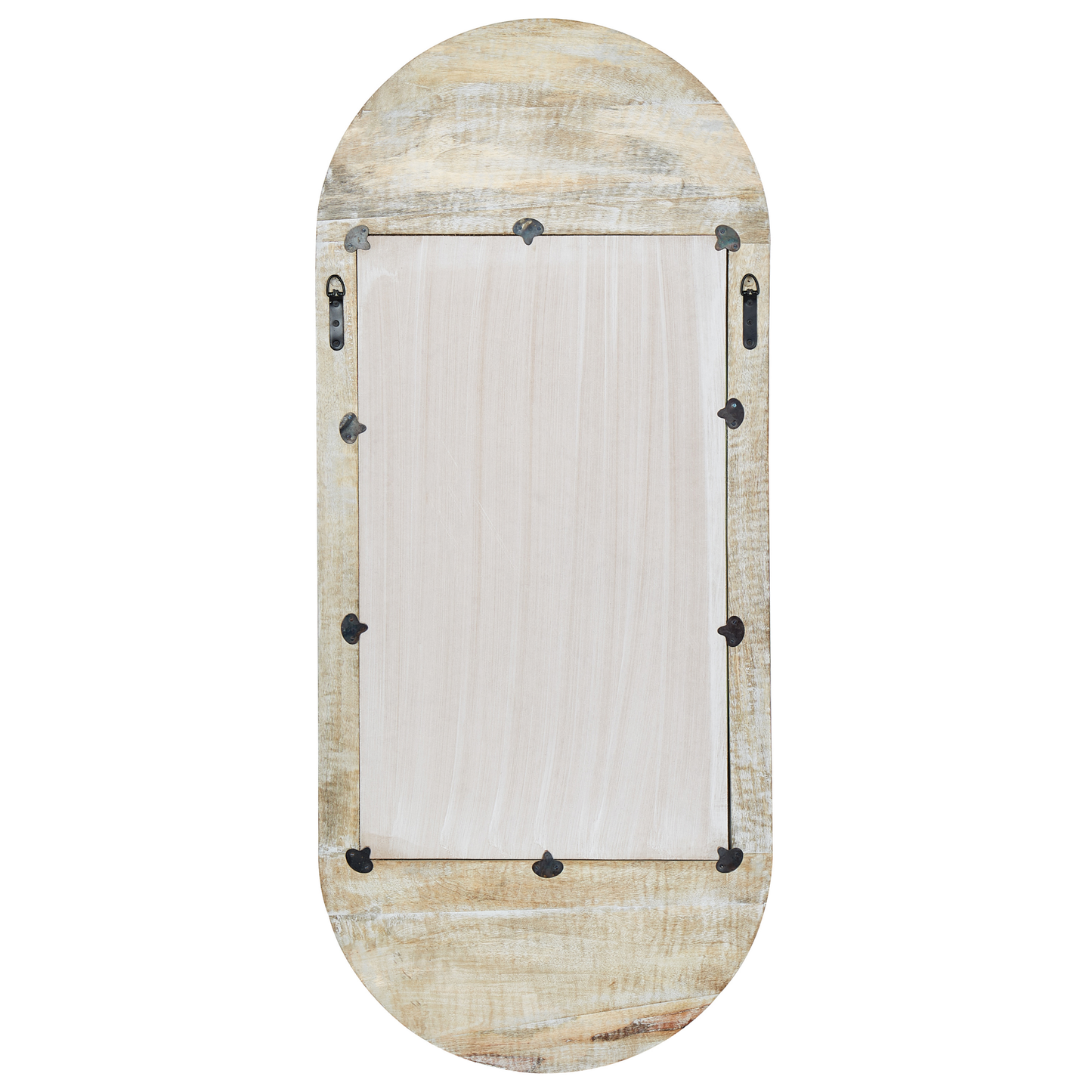 Wandspiegel BRIANT 56 cm 130 cm Holz Weiss