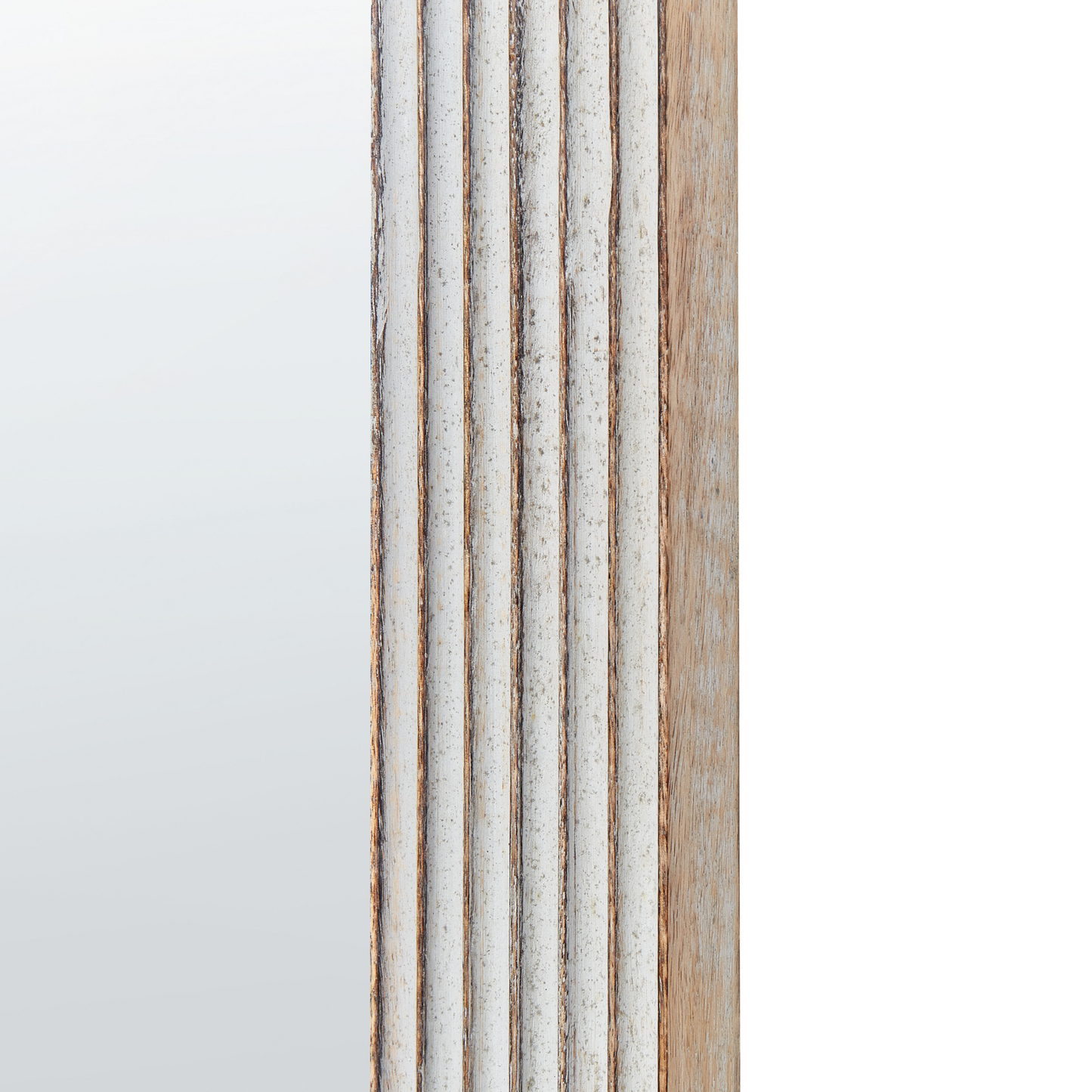 Wandspiegel CHANDON 65 cm 107 cm Holz Weiss