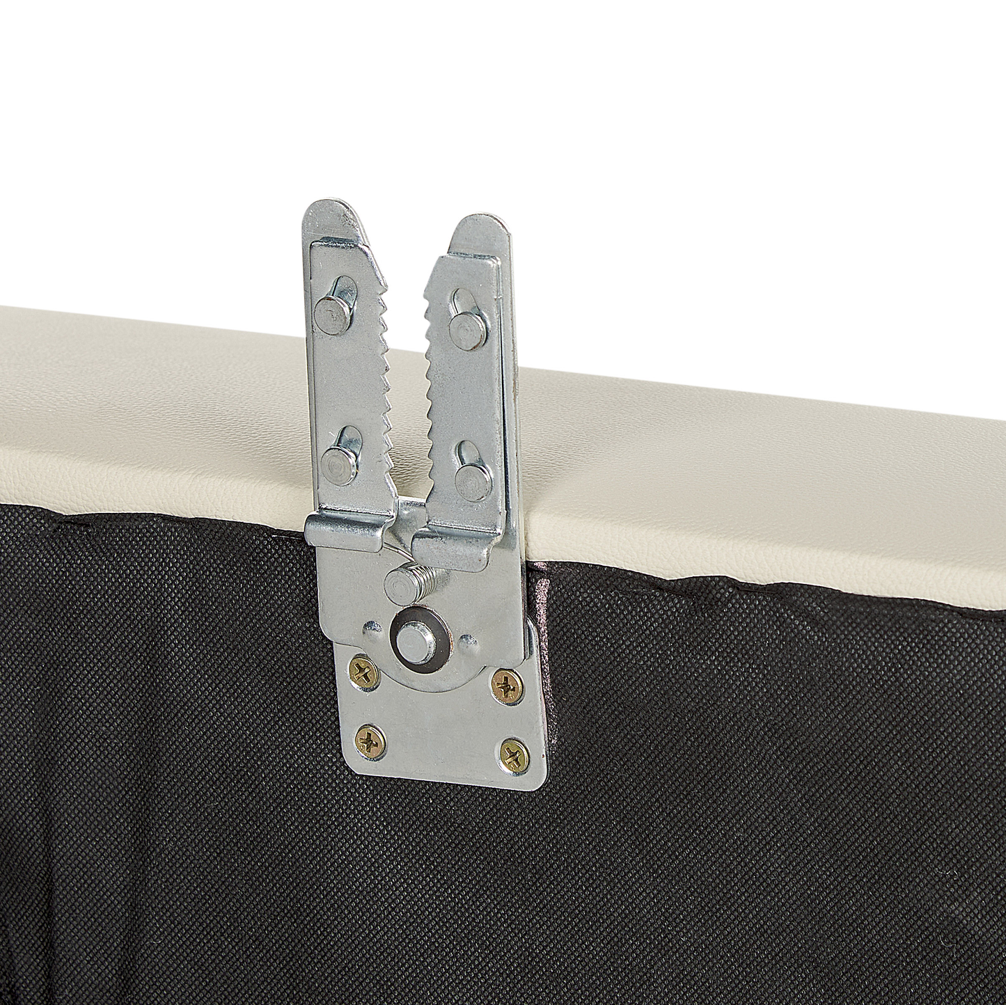 6-Sitzer Ecksofa Leder creme rechtsseitig STOCKHOLM II