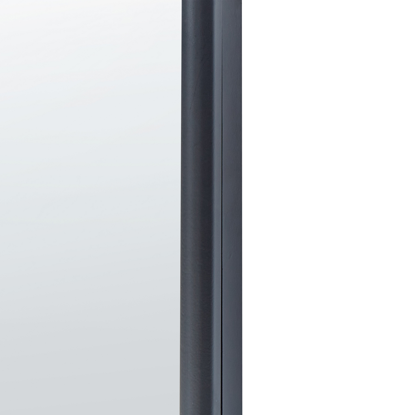 Wandspiegel JARNAGES 45 cm 145 cm Metall Schwarz