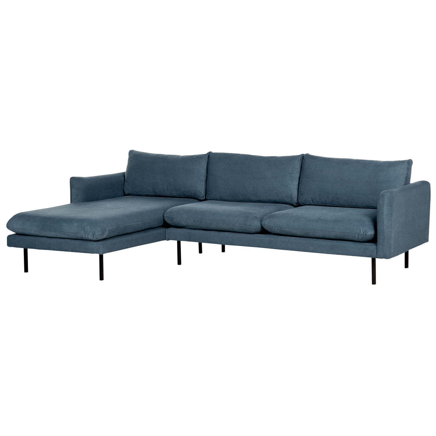 4-Sitzer Ecksofa blau rechtsseitig VINTERBRO