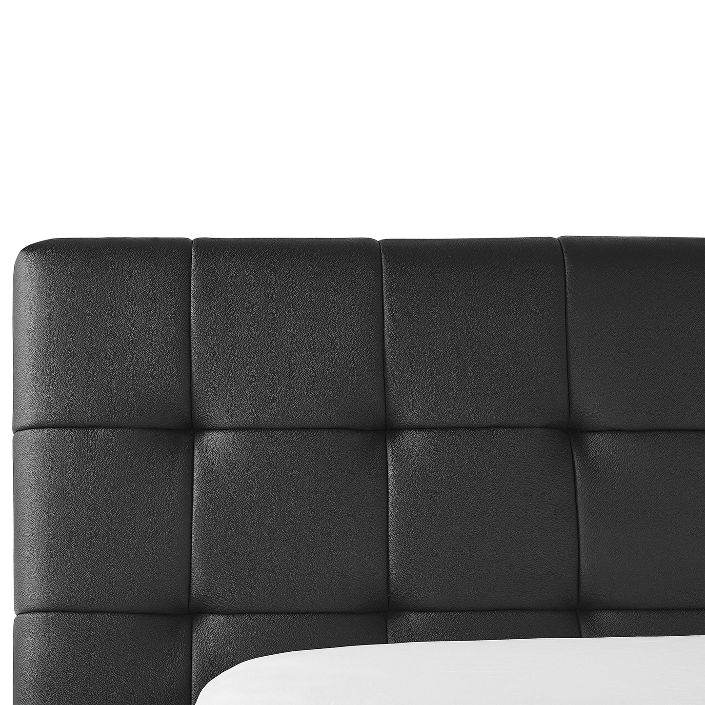 Wasserbett schwarz Leder 180 x 200 cm LILLE