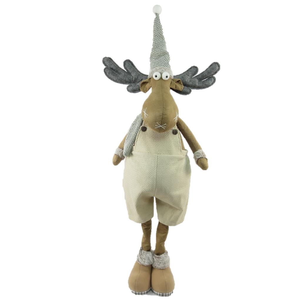Deko Rentier Junge
stehend mit ausziehbaren Beinen
Farbe: Braun / Grau