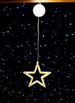 LED Stern mit 10 LED für Fenster transparent leuchtend auf beiden Seiten