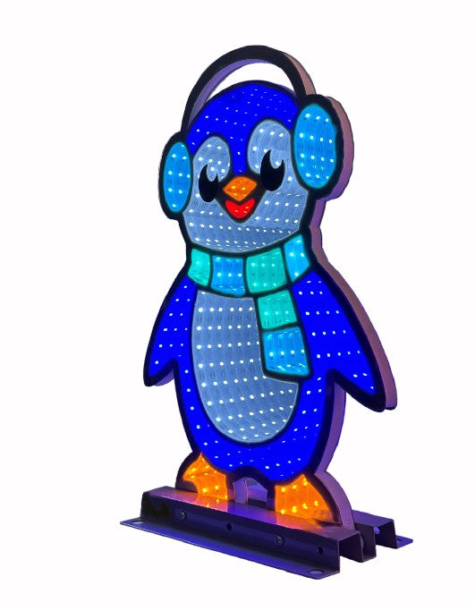 LED Figur Pinguin mit Infinity Effekt Outdoor