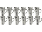 Villa Collection Tasse à Café Hela 500 ml, Lot de 12, Gris 