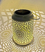 LED Solar Laterne in Gelb D12.5cm x H17.5cm