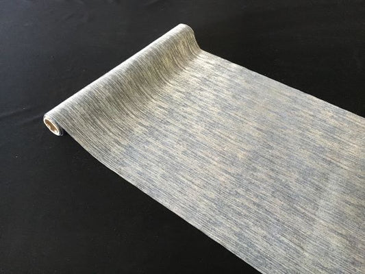 Dekostoff "imitiertes" Leinengewebe Grau/silber
36x300cm gerollt und geschnitten