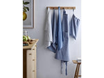 Södahl Geschirrtuch-Set Chambray Soft 2 Stück, Blau/Weiss